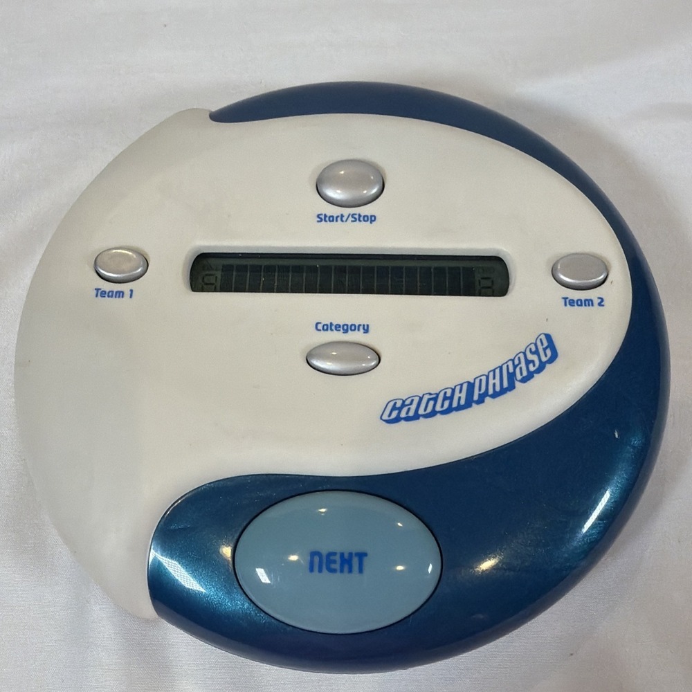 Hasbro Catch Phrase - Blue & White - 2004 Electronic Handheld Game Tested